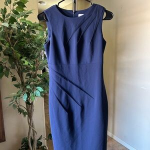 Calvin Klein Navy Midi Dress